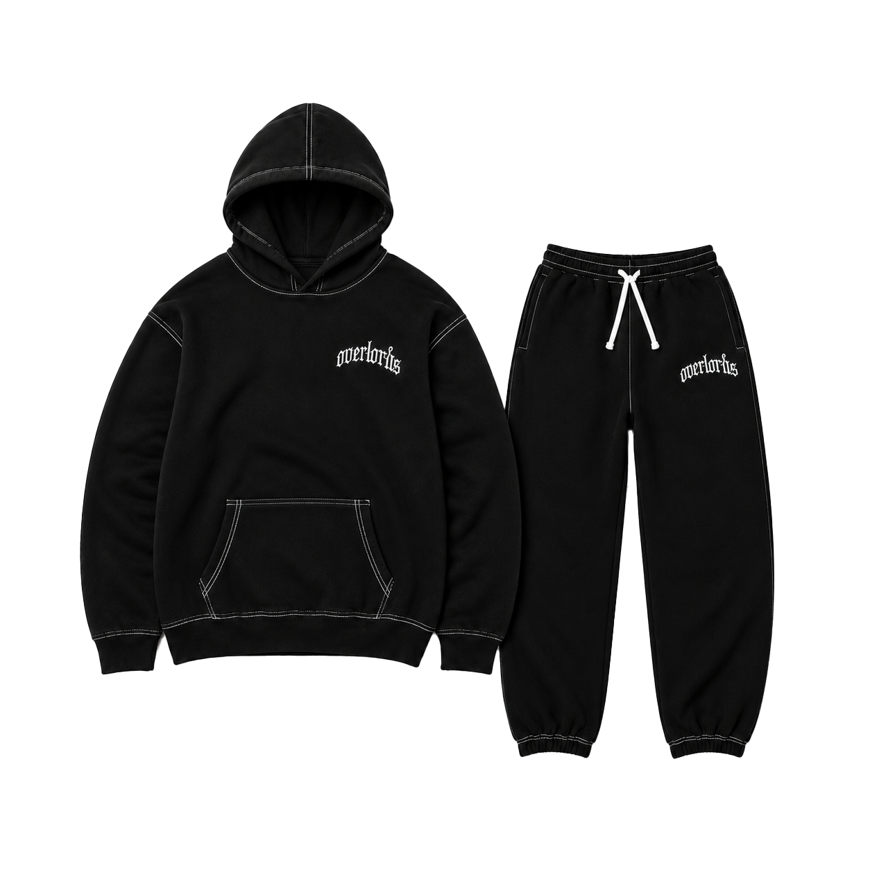 OL STAPLE STITCH TRACKSUIT (BLACK)
