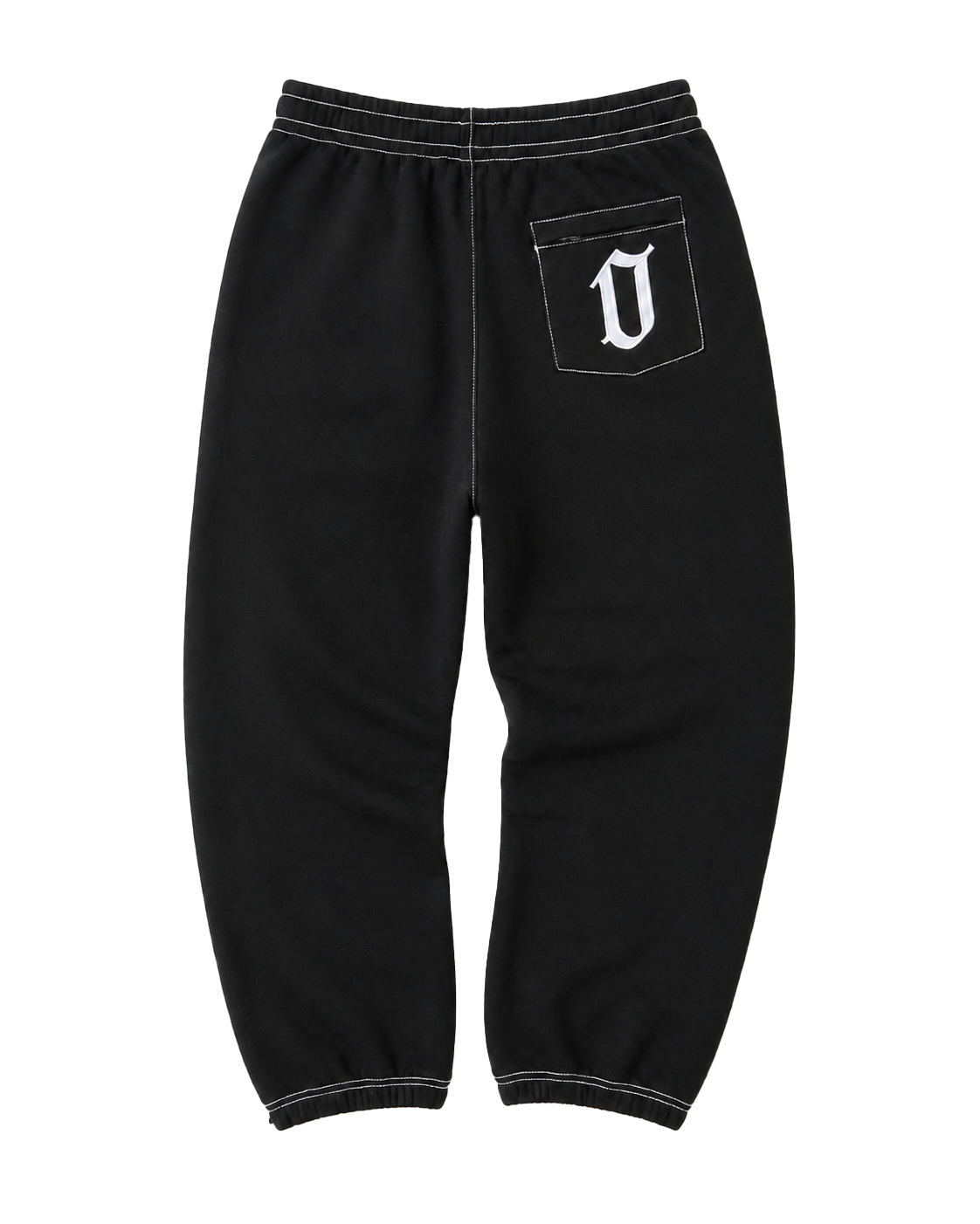 OL STAPLE STITCH JOGGERS - BLACK + WHITE