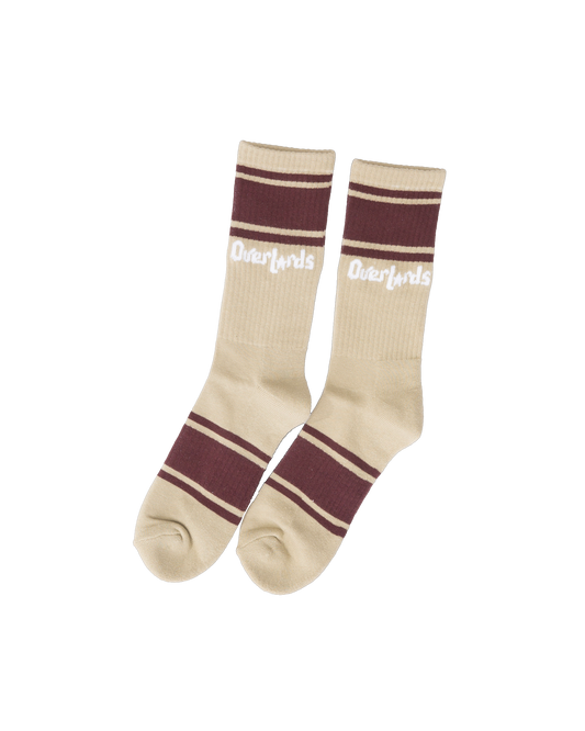 OL BANNER SOCKS BEIGE/BROWN
