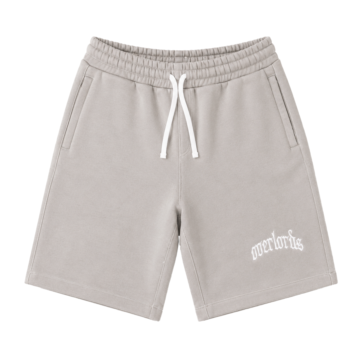 OL STAPLE STITCH SHORTS (STONE GREY)