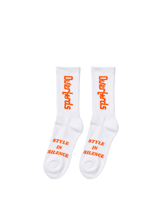 OL STARBOY SOCKS - (WHITE/ORANGE)